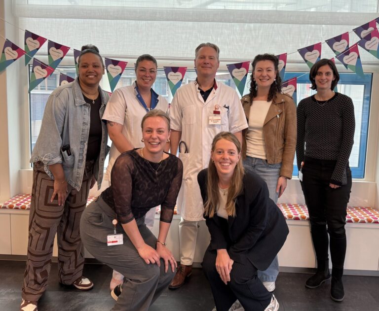 Groep professionals in het Flevoziekenhuis