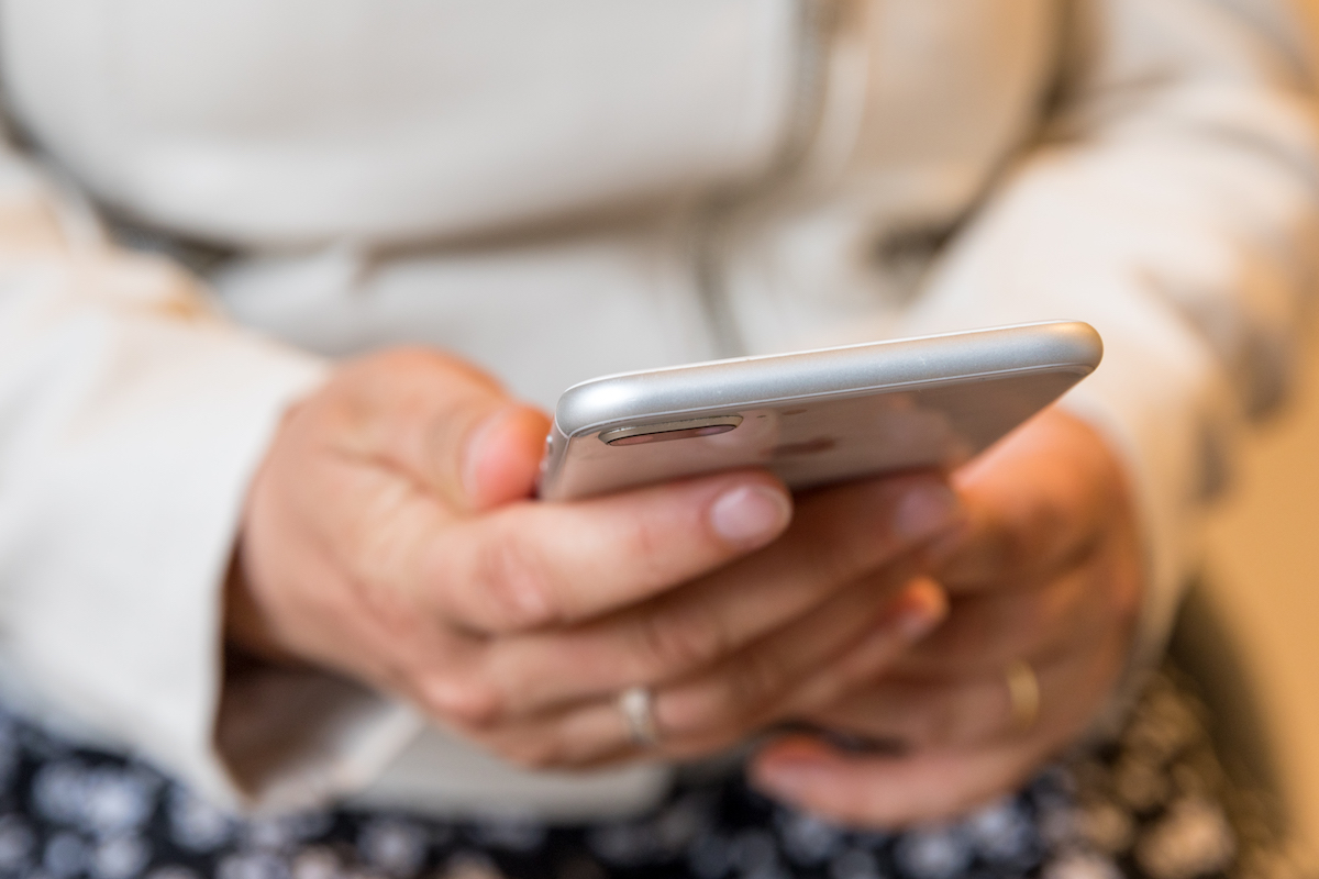 Patient op telefoon