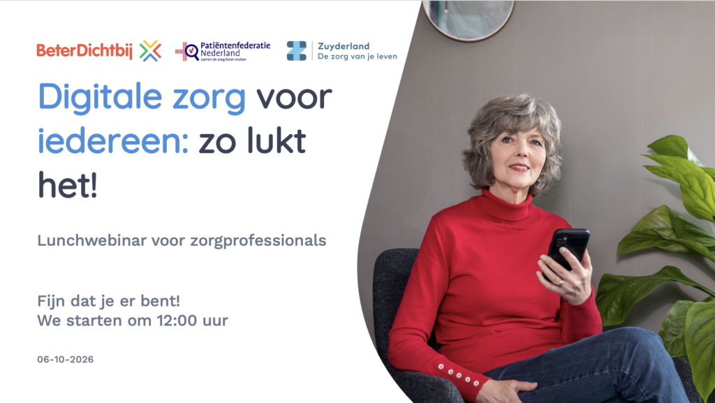 Beginslide digitale zorg voor iedereen
