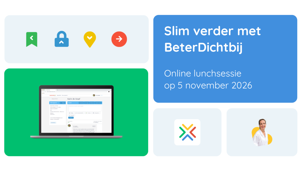 Slide en banner Online lunchsessie BeterDichtbij Academie